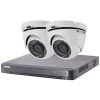 Kit Video Surveillance Turbo HD Hikvision 2 Caméras Dôme - Blanc