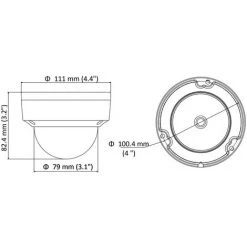 Hikvision - DS-2CD1143G0-I - Caméra Dôme IP 4 MP Anti-vandalisme - Infrarouge 30 M -HIKVISION Soldes Magasin 30456857 4