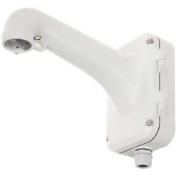 Hikvision - DS-1604ZJ-POLE - Support Poteau Avec Boite De Jonction Pour Caméra Dôme - Blanc