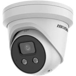 Hikvision DS-2CD2346G2-IU(2,8mm)(C) - Camera Dôme IP - 4 MP IR 30M - Technologie Acusense Et Darkfighter - Blanc