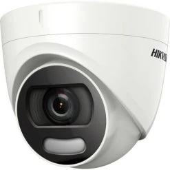 Hikvision - DS-2CE72HFT-F28(2,8mm) - Caméra Dôme Extérieure IR 20 M ColorVu - Blanc
