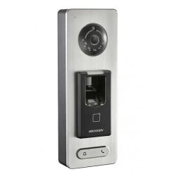 Portier Vidéo Saillie Lecteur D'empreintes DS-K1T501SF - Hikvision - Gris