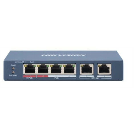 HIKVISION Hikvision DS-3E0106HP-E - Non-géré - Fast Ethernet (10/100) - Full Duplex - Connexion Ethernet - Supportant L'alimentation Via Ce Port (PoE) (3E0106HP-E) 1 HIKVISION Hikvision DS-3E0106HP-E - Non-géré - Fast Ethernet (10/100) - Full Duplex - Connexion Ethernet - Supportant L'alimentation Via Ce Port (PoE) (3E0106HP-E)